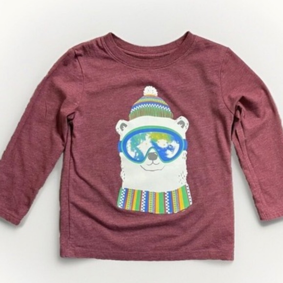 BUNDLE of 2 SHIRTS: Cat & Jack Polar Bear & Penguin 3T - Picture 1 of 16